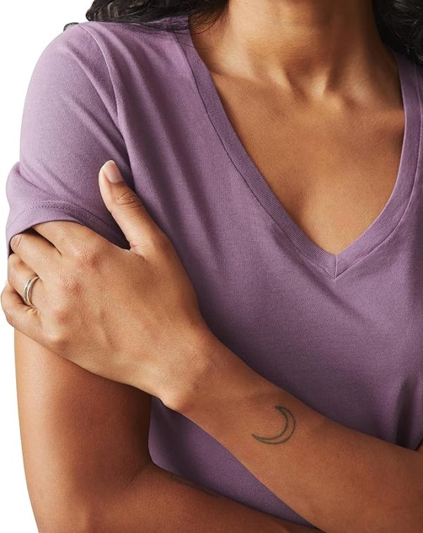 Giorgina Ferri Premium Kadın ESS Logo V Yaka Tee T-shirt Irina - Görsel 22