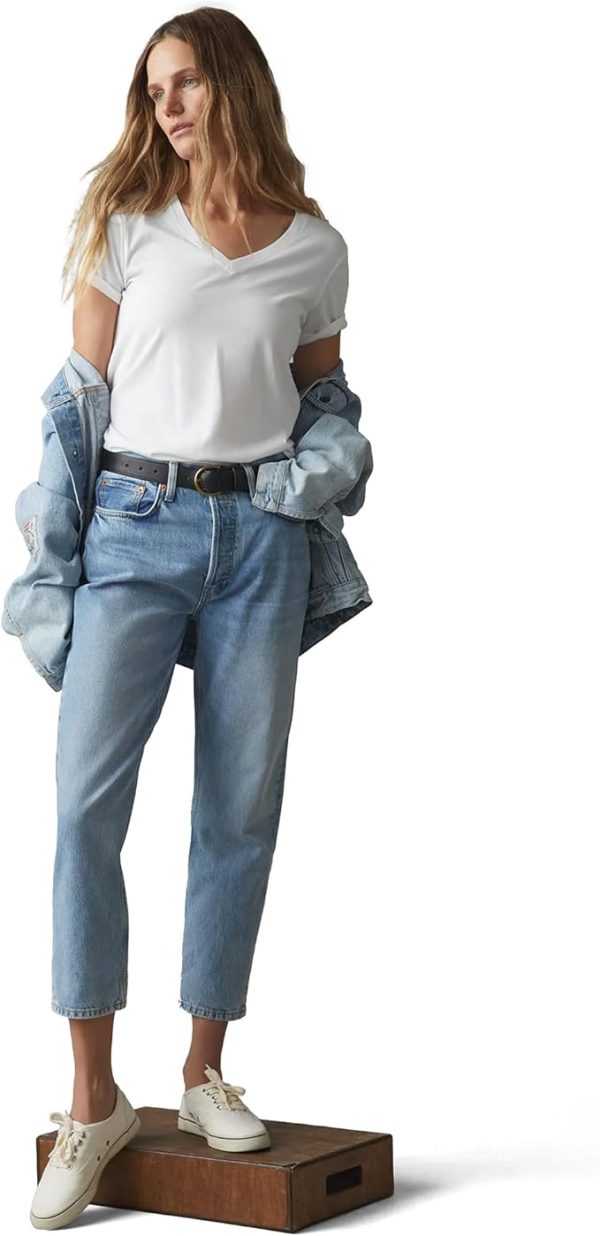 Giorgina Ferri 3'lü Kutu Premium Kadın V Yaka Tee T-shirt Rosie - Görsel 6