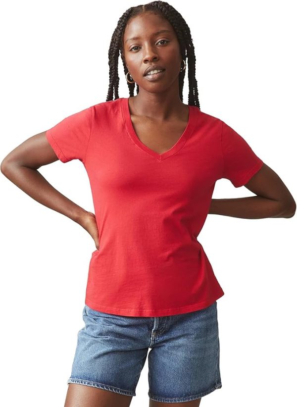 Giorgina Ferri 3'lü Kutu Premium Kadın V Yaka Tee T-shirt Rosie - Görsel 11