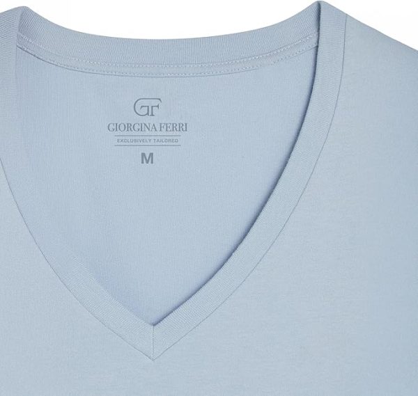 Giorgina Ferri 3'lü Kutu Premium Kadın V Yaka Tee T-shirt Rosie - Görsel 13
