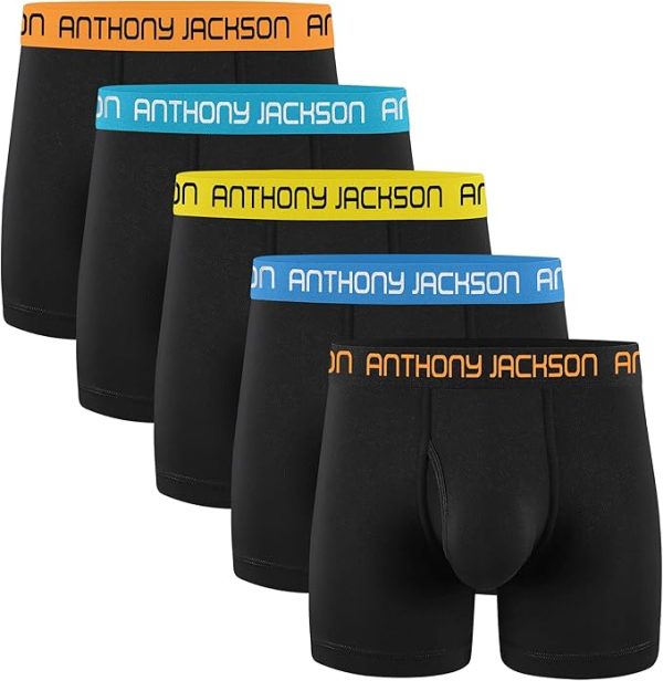 Anthony Jackson Likralı 5'li Kutu Premium Uzun Paçalı Erkek Boxer ShadowLine - Görsel 27