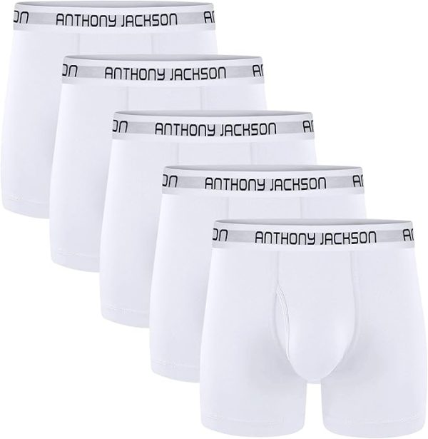 Anthony Jackson Likralı 5'li Kutu Premium Uzun Paçalı Erkek Boxer ShadowLine - Görsel 33