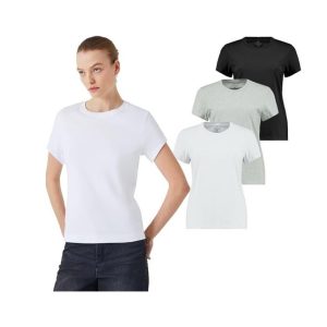Giorgina Ferri 3'lü Kutu Premium Kadın Tee T-shirt Valeria