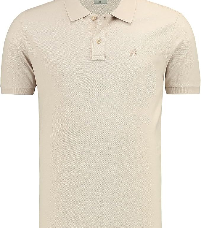 Premium Erkek Polo Yaka Tişört Giorgio, Bej