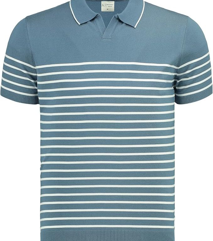 Premium Erkek Triko Polo Tişört Emiliano - İndigo