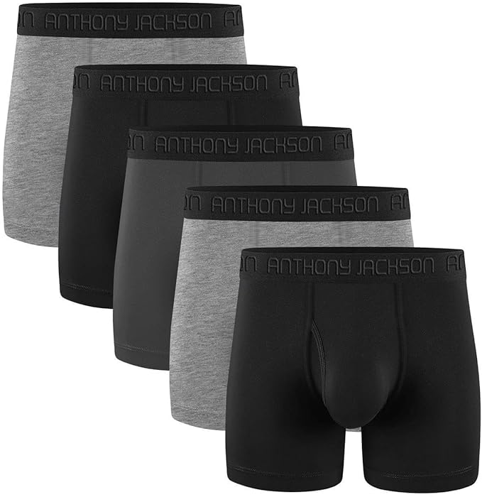 Likralı 5'li Kutu Premium Uzun Paçalı Erkek Boxer ShadowLine -AJ-350 D