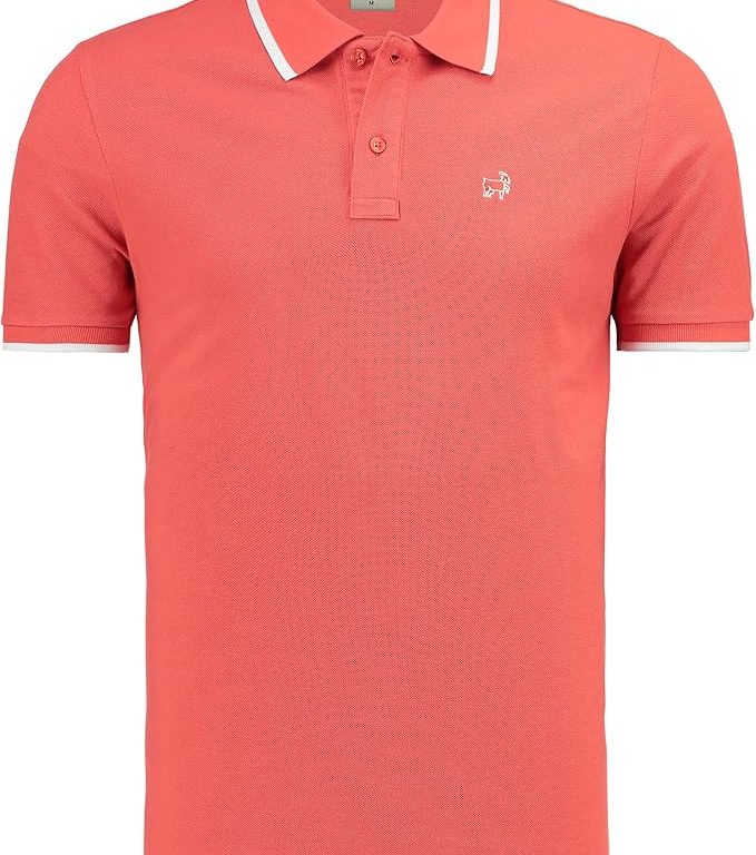 Premium Erkek Polo Yaka Tişört Montero, Nar Çiçeği