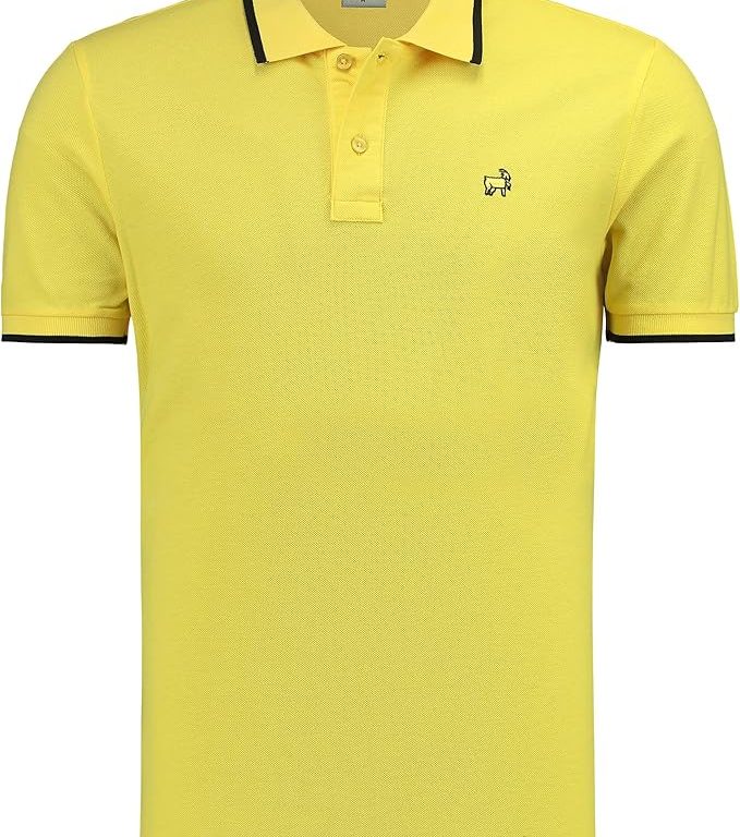 Premium Erkek Polo Yaka Tişört Montero, Sarı