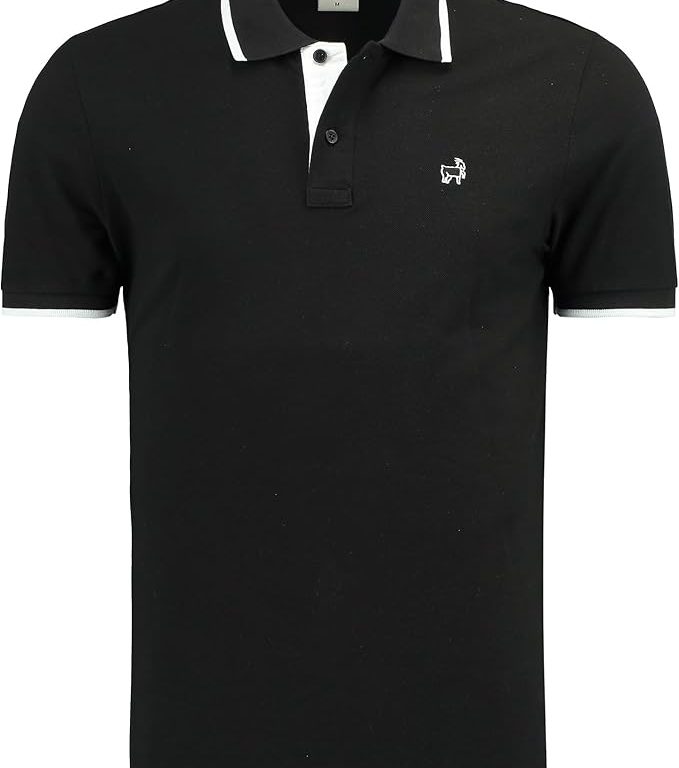 Premium Erkek Polo Yaka Tişört Morelli, Siyah