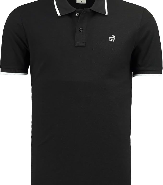 Premium Erkek Polo Yaka Tişört Montero, Siyah