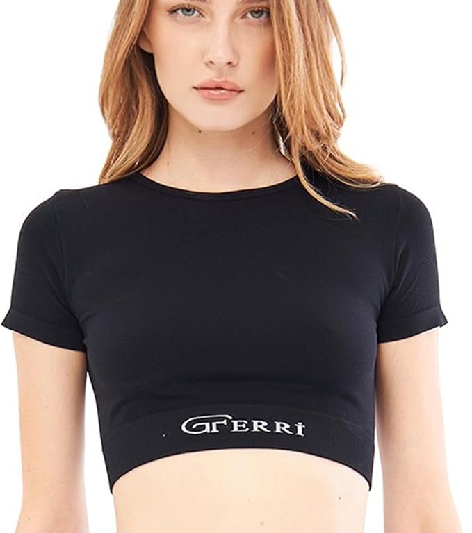 Yumuşak Dokulu, Esnek Yoga, Koşu, Spor ve Günlük Crop Top Mila  GF-301 A