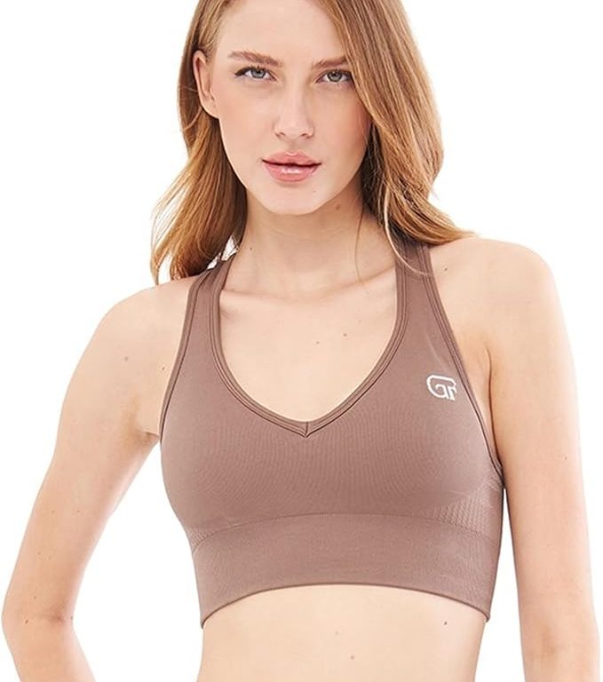Yumuşak Dokulu, Esnek Destekli Yoga, Koşu, Spor ve Günlük Sporcu Sütyeni Helen   GF-302 E