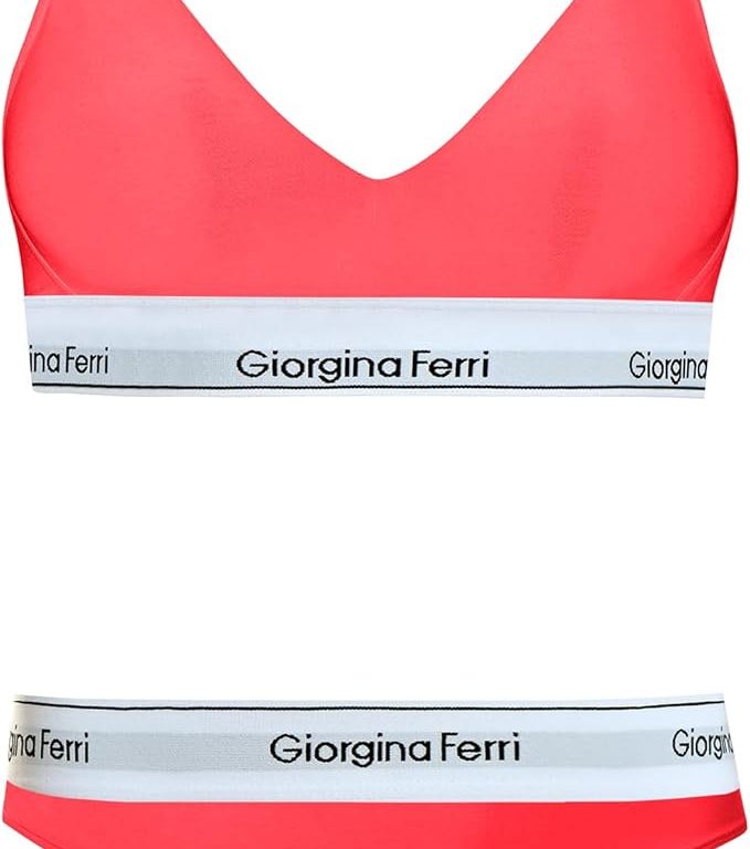 2’li Set Kadın Günlük Kullanıma Uygun Spor Sütyen+ Tanga Külot Kelly  G-256 K
