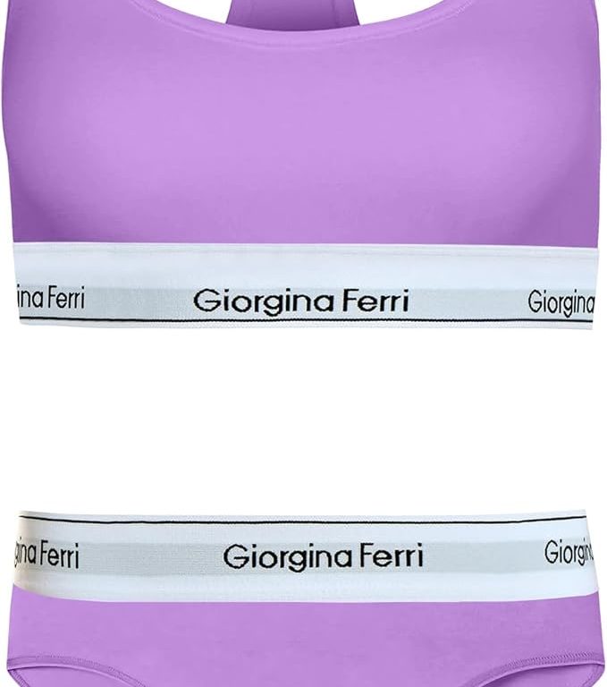 2’li Set Kadın Günlük Kullanıma Uygun Spor Bralet + Slip Külot Elsa  G-251 F