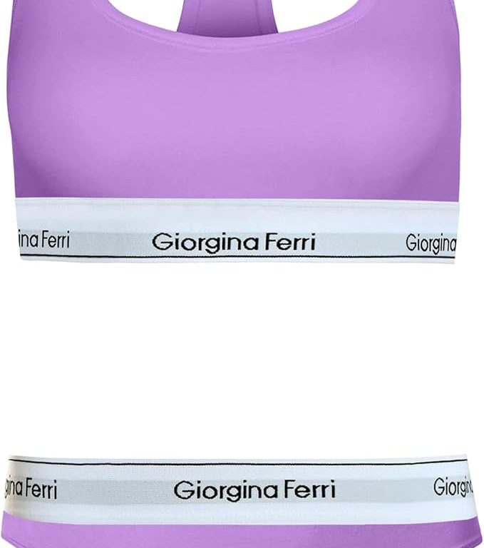 2’li Set Kadın Günlük Kullanıma Uygun Spor Bralet + Tanga Külot Bianca   G-254 F
