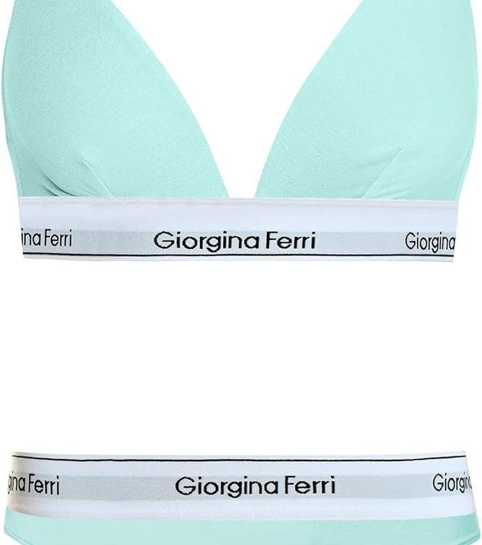 2’li Set Kadın Günlük Kullanıma Uygun Üçgen Bralet + Tanga Külot Barbara G-255 D