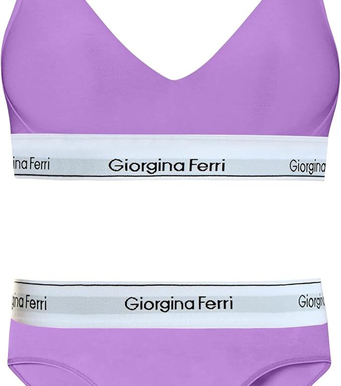 2’li Set Kadın Günlük Kullanıma Uygun Spor Sütyen+ Slip Külot SARA G-253 F