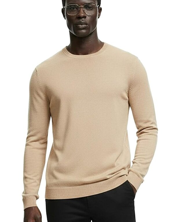 Premium Erkek Triko Kazak Tomasso - Bej